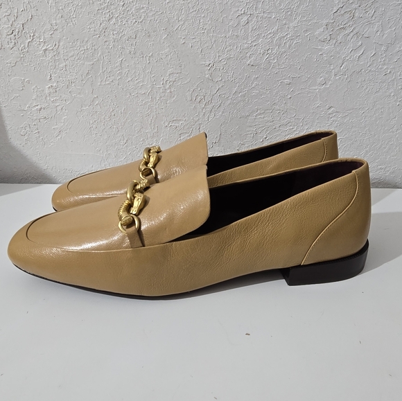 Tory Burch Jessa Loafer Ginger Shortbread Gold Dragon Slip On Flats Women's 10.5 - Picture 2 of 14